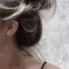 SLUYNZ 925 Sterling Silver Cuff Earrings Chain for Women Crawler Earrings Wrap Climber Earrings Cool Earrings