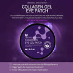 MIZON Marine Collagen Eye Gel Patch with Hydrolyzed Collagen, Caviar, and Chamomile for Firming, Nourishment, and Wrinkle Care- Korean Eye Mask– 60pcs –