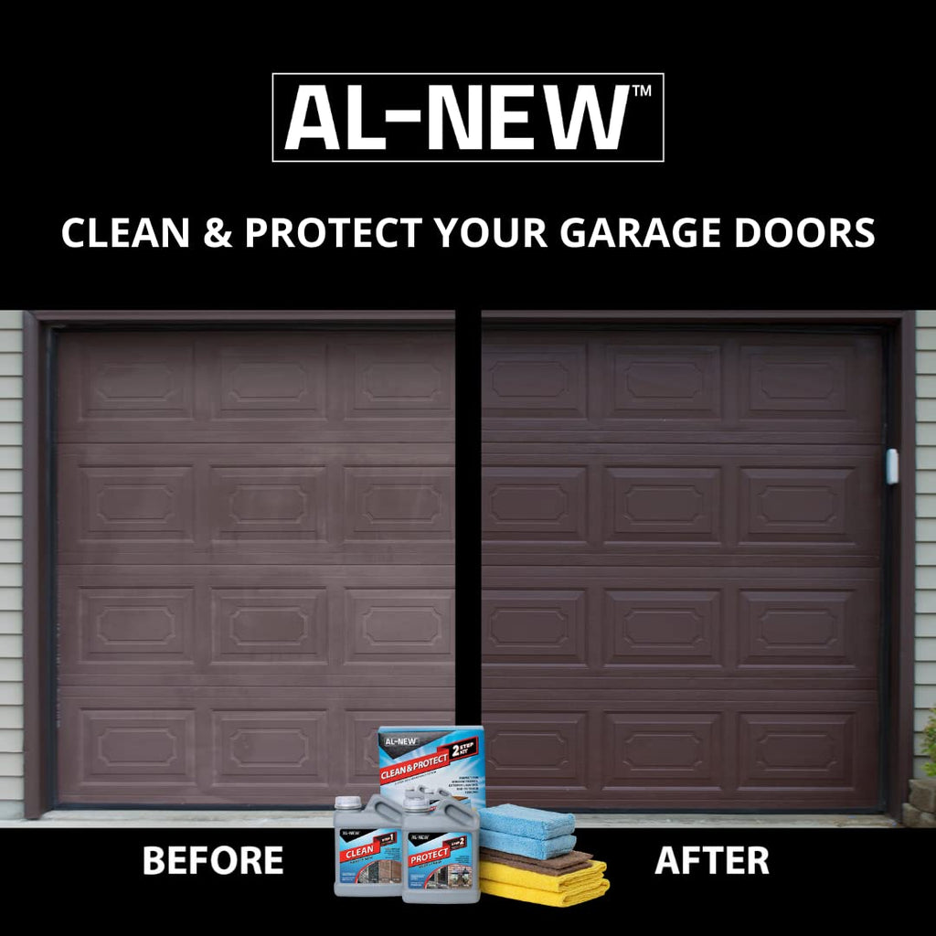 AL-NEW 2 Step Clean & Protect Kit | Clean, Restore, & Protect Your Outdoor Patio Furniture, Garage Doors, Exterior Lights, Window Frames, and More (16 Ounce Kit)