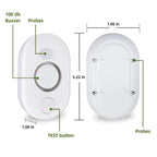 Water Leak Detector Sensor Alarm: Home Water Flooding Monitor Smart Sink Overflow Monitoring Adjustable Wet Moisture Alert Pipe Leakage Drip Detection Warning for Basement Floor 4Pack