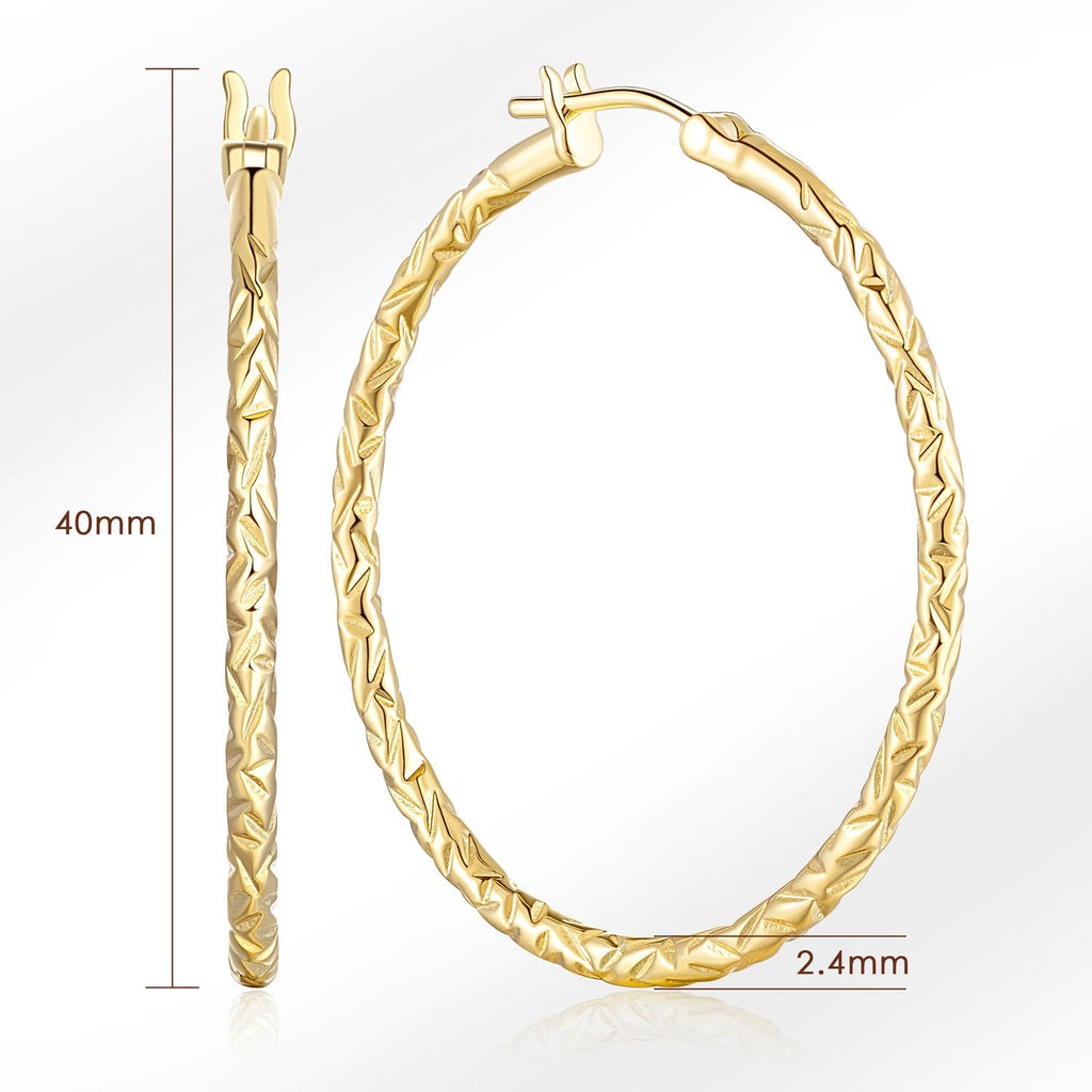 KFERAXSZ Gold Hoop Earrings 14K Gold Hoop Earrings for Women
