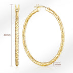 KFERAXSZ Gold Hoop Earrings 14K Gold Hoop Earrings for Women