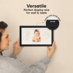 KeaBabies Baby Hand and Footprint Kit, Clay Keepsake Frame (Onyx Black)