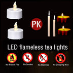 Boakboary Tea Lights Flameless Battery Operated Candles-150Pack LED Flickering Votive Candle Long Lasting 200 Hours, Realistic and Bright for Seasonal Festive Celebrations Decoration Warm White