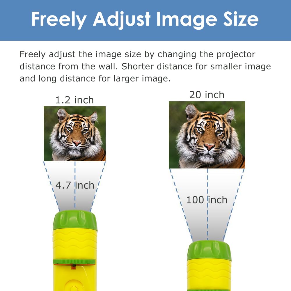 Pup Go 2-Pack Wild Animal & Seaworld Torch and Projector for Ages 3 4 5 6 7, Ideal Toys for Boys, Cool Kids Torch with 6 Discs and 48 Images, Educational Science Kits for Toddlers and Children