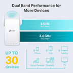 TP-Link AC1200 WiFi Extender Dual Band 5GHz/2.4GHz (RE315)