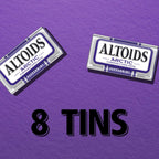 ALTOIDS Arctic Peppermint Breath Mints Hard Candy Bulk, 1.2 oz Tin (Pack of 8)
