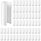 Jetec 64 Pieces PVC Pipe Clips Pool Cover Clamps for Above Ground Pools for Greenhouses, Row Covers, Shelters, Bird Protection, 2.4 Inches Long(3/4 Inch,White)
