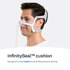 ResMed AirFit N20 Cushion - Nasal CPAP Mask Cushion Replacement - InfinitySeal Design - Soft Silicone - CPAP Accessories - Large. Frame System and Full face Cushion are not Included.