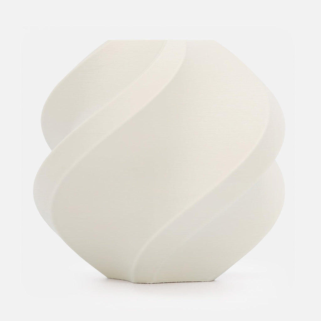 Bambu Lab PLA Matte Filament 1.75mm 1kg Spool - PLA 3D Printer Filament, Smooth Finish, Low Warp, Easy to Print, Compatible with Bambu Lab & Most FDM 3D Printers - Bone White (11103) - Refill