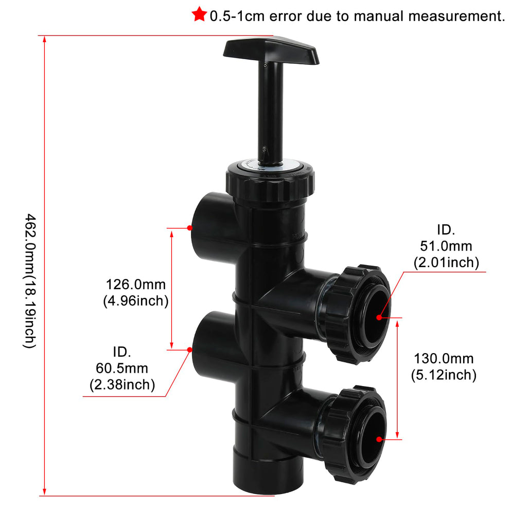 SP0410X502S 2-Inch Slide Valve Backwash Assembly Compatible with Hayward Pro-Grid and Micro-Clear D.E. Filters