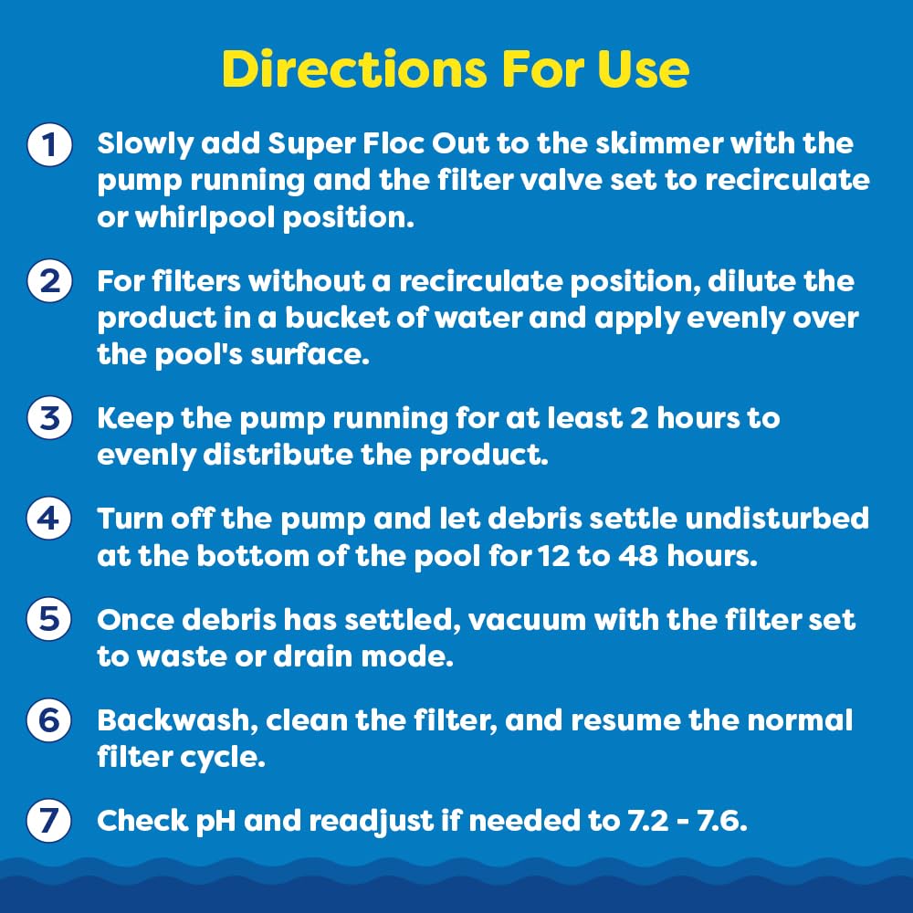 In The Swim Super Floc Out – Drop the Gunk, Ditch the Cloud, Dive Into Clear Water – 1 Quart - 2-Pack