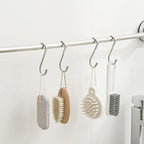 PRINKROOMY Over The Door Hooks, Stainless Steel Double Hooks, No Drill Cabinet Hooks for Kitchen Cabinet, Bathroom, Wardrobe, Office, Dormitory (6pcs)