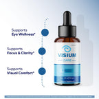 (5 Pack) Visium Care Drops - Official VisiumCare Oral Liquid Drops Advanced Premium Formula Maximum Strength, All Natural Ingredients Vitamins for Overall Health & Wellness, 5 Bottles for 5 Months