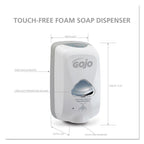 Gojo TFX Dispenser, Touch-Free, 1200mL, Dove Gray 2740-12 - 1 Each