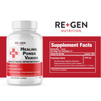 Re+Gen Nutrition Herp Rescue Healing Power Vanish, Immune Support for Women, Mushroom Supplement, Pure Shiitake Mushroom, Beta Glucan, Red Marine Algae, 60 Capsules