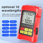 D YEDEMC Fiber Optic Cable Tester Portable Optical Fiber Power Meter FC/SC/ST Universal Interface Integrated OPM, VFL, and RJ45 Functions (OPM-VFL-2)