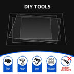 (10 Pack) 8" x 10" Clear Plexiglass Sheets 1mm Thick