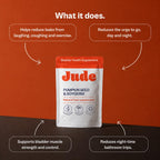Jude Bladder Control Supplements for Women | Overactive Bladder Support Pills to Reduce Leakage and Incontinence | Go Less for Frequent Urination | 60 Count (1 Month Supply)