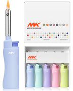 MK Candle Lighter, Butane Refillable Wind-Resistant Flame, 4-Pack for BBQ, Camping, Outdoor Use (Harmony-5PC)