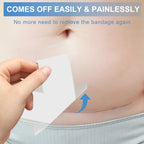 30 Pack 4"x 8" Waterproof Adhesive Island Dressing for Post-Surgery Recovery | Sterile Bordered Gauze Bandages with Non-Stick Pad for Knee/Hip Replacement, Surgical Incision Care & Shower Protection