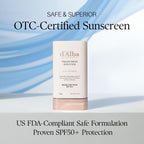 d'alba Piedmont Air Fit Fresh Sun Stick, OTC BROAD SPECTRUM SPF 50+, Non-Sticky On-the-Go Sun Protection, Outdoor Essential Vegan Sun Stick, Silky & Fresh, Korean Skin Care (0.7 Oz.)