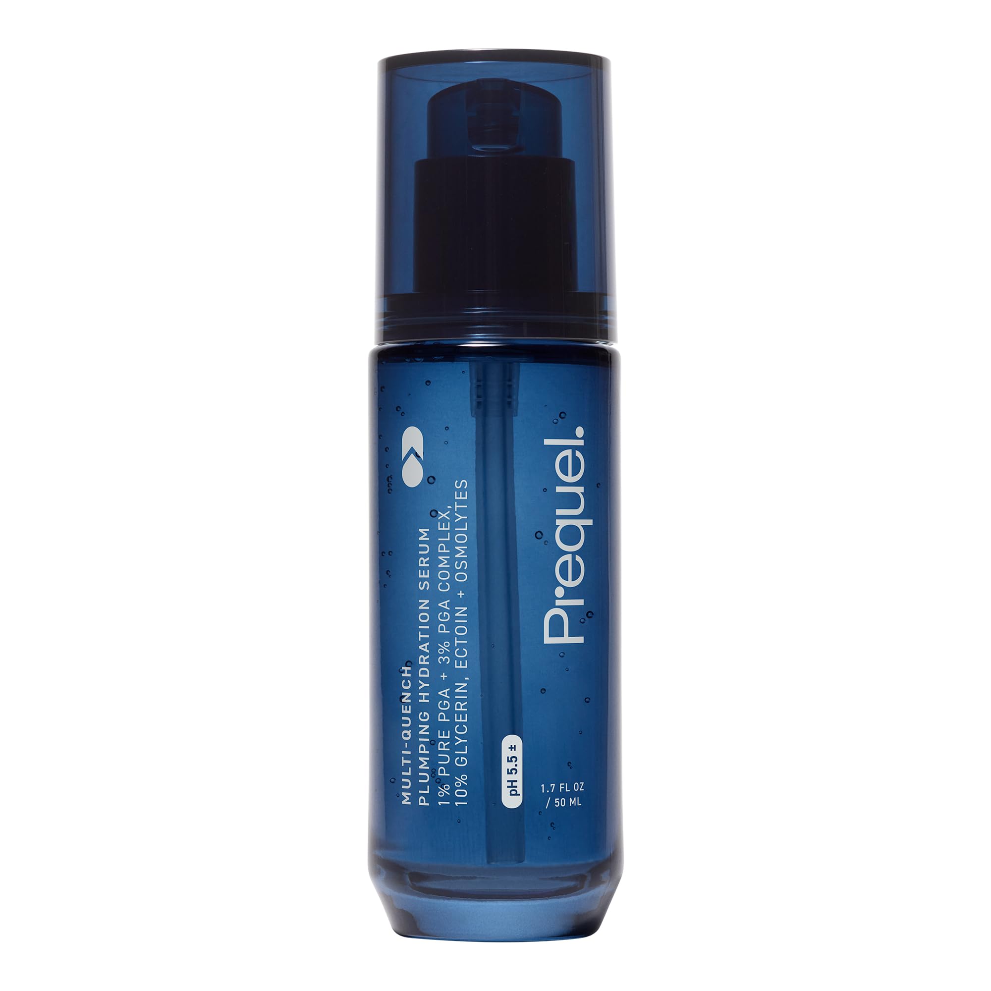 Prequel Skin Multi-Quench Plumping Hydration Serum for Face. Intensive Hydrating Facial Serum for Women with PGA Complex and Moisture-Binders. Deep Moisturizing for Dry and Sensitive Skin, 1.7oz