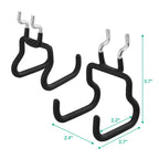 G.CORE 8-Pack Pegboard Hooks, Peg Board Tool Utility Hooks & Hangers Fit 1/4" Pegboards, Heavy Duty Metal Peg Board Shelving Hooks, Wall Organizers and Storage for Craft Room Garage Workbench Office