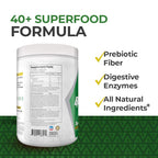 Alpha Supps - Alpha Greens Supplement | Fruit & Vegetable Superfood Powder | Over 40 Natural Plant Based Ingredients | Prebiotic & Probiotic Digestive Support Blend - 30 Servings (Orange Cherry)