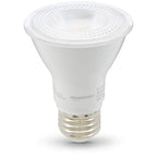 Amazon Basics PAR20 LED Light Bulb, 50W Equivalent, 7W Energy Efficient, E26 Standard Base, Warm White 3000K, Dimmable, 10,000 Hour Lifetime, 6-Pack