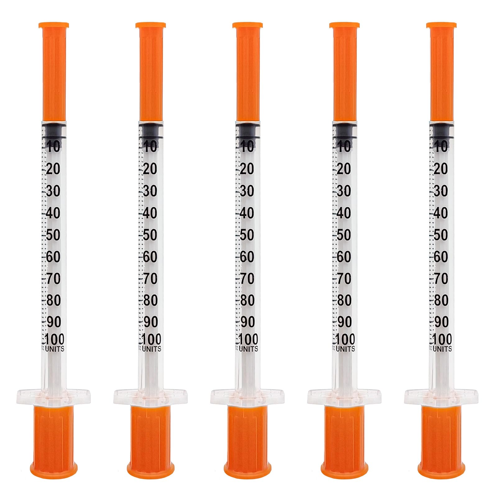 U-100 1cc Syringes with needle 31G 5/16 inch (8mm),Individual Pack of 36