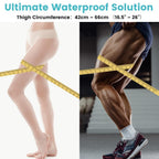 CIVJET Cast Covers for Shower Leg, Waterproof Cast Cover for Showering/Swimming, Cast Protector for Shower Leg Adult, Water Proof Shower Boots for Foot after Surgery, Knee, Ankle, Boot (Diameter-7.9")