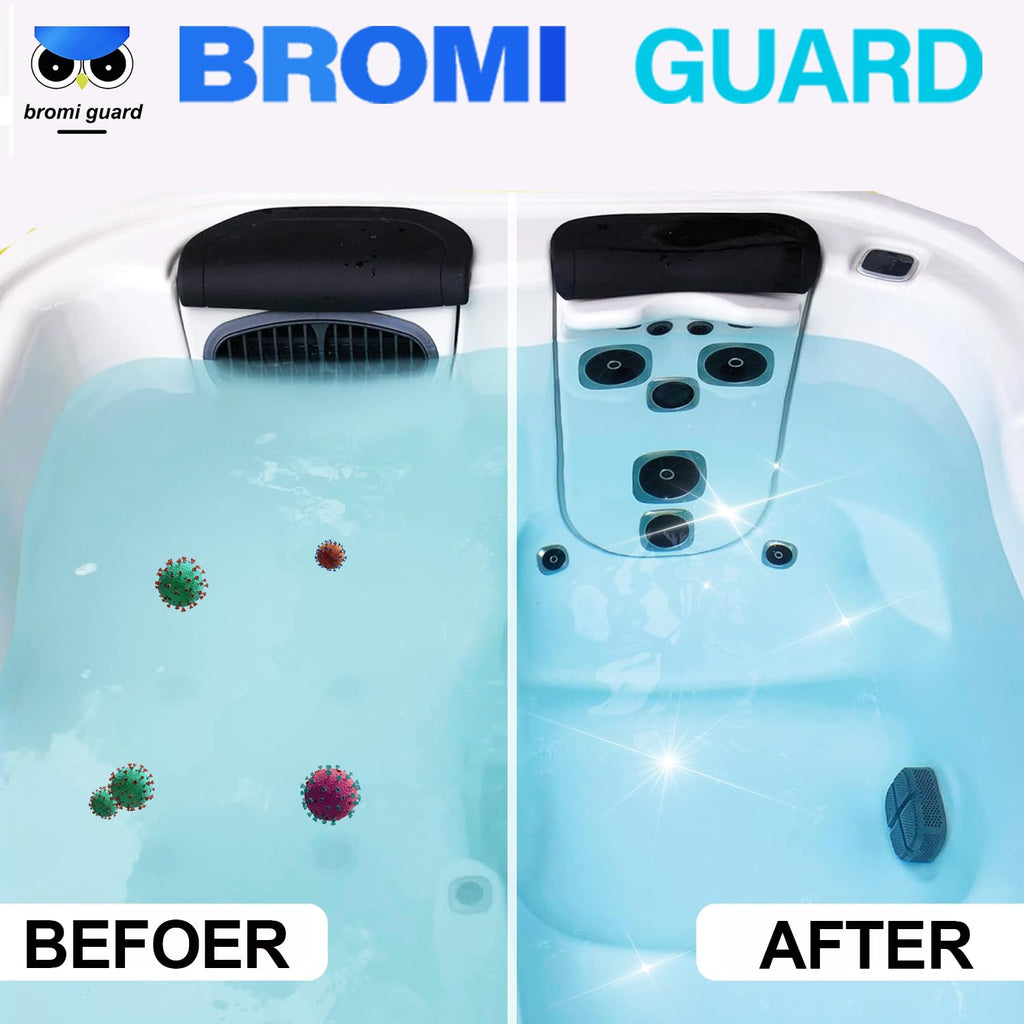 【10 lbs】 1-Inch Bromine Tabs, Chemical Sanitizer for Spas & Hot Tubs, Bromine Chemical Tabs