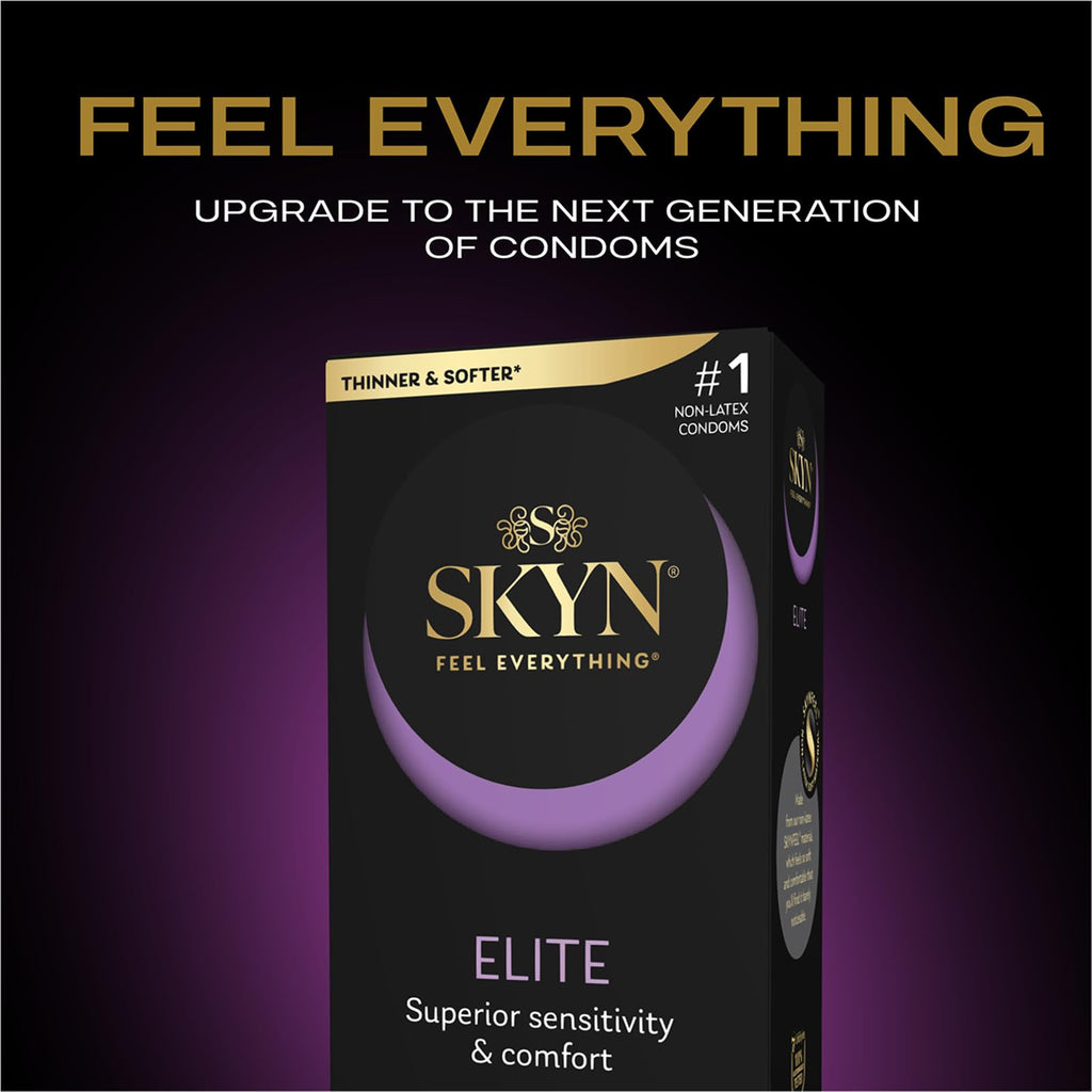 SKYN Elite – 36 Count – Ultra-Thin, Lubricated Latex-Free Condoms