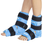 REVIX Foot Ankle Ice Pack Wraps for Discomfort, Reusable Gel Ice Wrap with Cold Compression Therapy, Plantar Fasciitis, Post-Workout Feet Recovery, Soft Plush Lining, 2 Packs