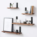 4 Pack - L 8" x H 6" x W1.5, 5mm Thick Black L Shelf Bracket, Iron Shelf Brackets, Metal Shelf Brackets, Floating Shelf, Shelf Supports with Screws