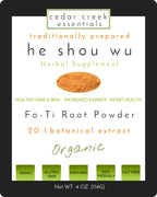Fo-ti Root Extract Organic He Shou Wu 20:1 Cured Powder Concentrate