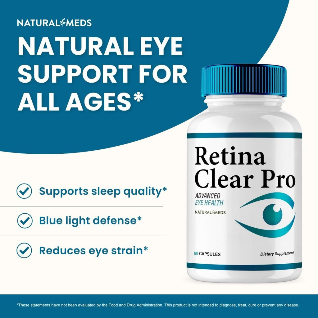 Retina Clear Eye Supplement - Retina Clear for Eyes Capsules - Maximum Strength, Advanced Formula All Natural Visual Wellness, RetinaClear Pro Reviews (5 Pack)
