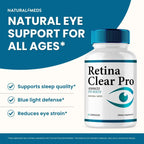Retina Clear Eye Supplement - Retina Clear for Eyes Capsules - Maximum Strength, Advanced Formula All Natural Visual Wellness, RetinaClear Pro Reviews (3 Pack)