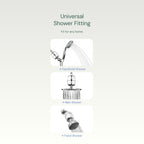 Aquabliss High Output Revitalizing Shower Filter - Reduces Dry Itchy Skin, Dandruff, Eczema, and Dramatically Improves The Condition of Your Skin, Hair and Nails - Chrome (SF100)
