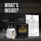 Bargad Pure Himalayan Shilajit Resin High Potency for Men & Women | Lab Tested | Gold Grade 100% Pure Shilajit with Fulvic Acid & 85+ Trace Minerals for Energy Boost & Immune Support | 30 Gm