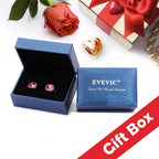 EVEVIC Austrian Crystal Octagon Leverback Drop Earrings for Women