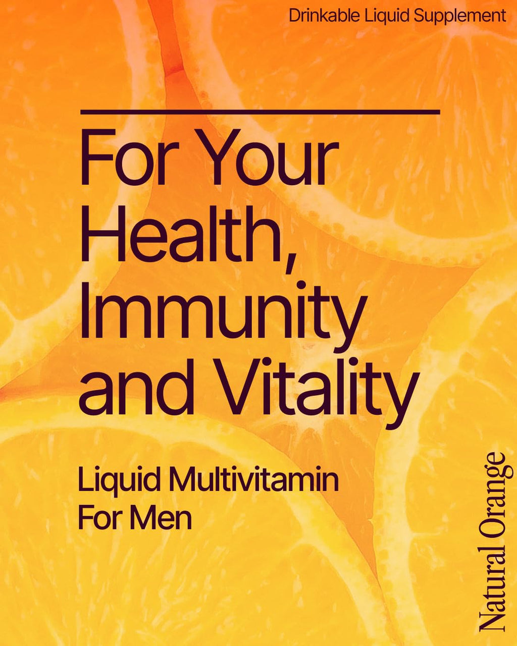 BeMe Liquid Multivitamins for Men - Advanced Liquid Delivery System with 13 Vitamins & Minerals - Tear & Go Sachets, Non-GMO, Orange Flavor (30 Sachets)