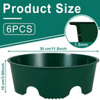 6PCS 12 Inches Plant Rings for Outdoor Plants, Plant Rings, Planting Ring