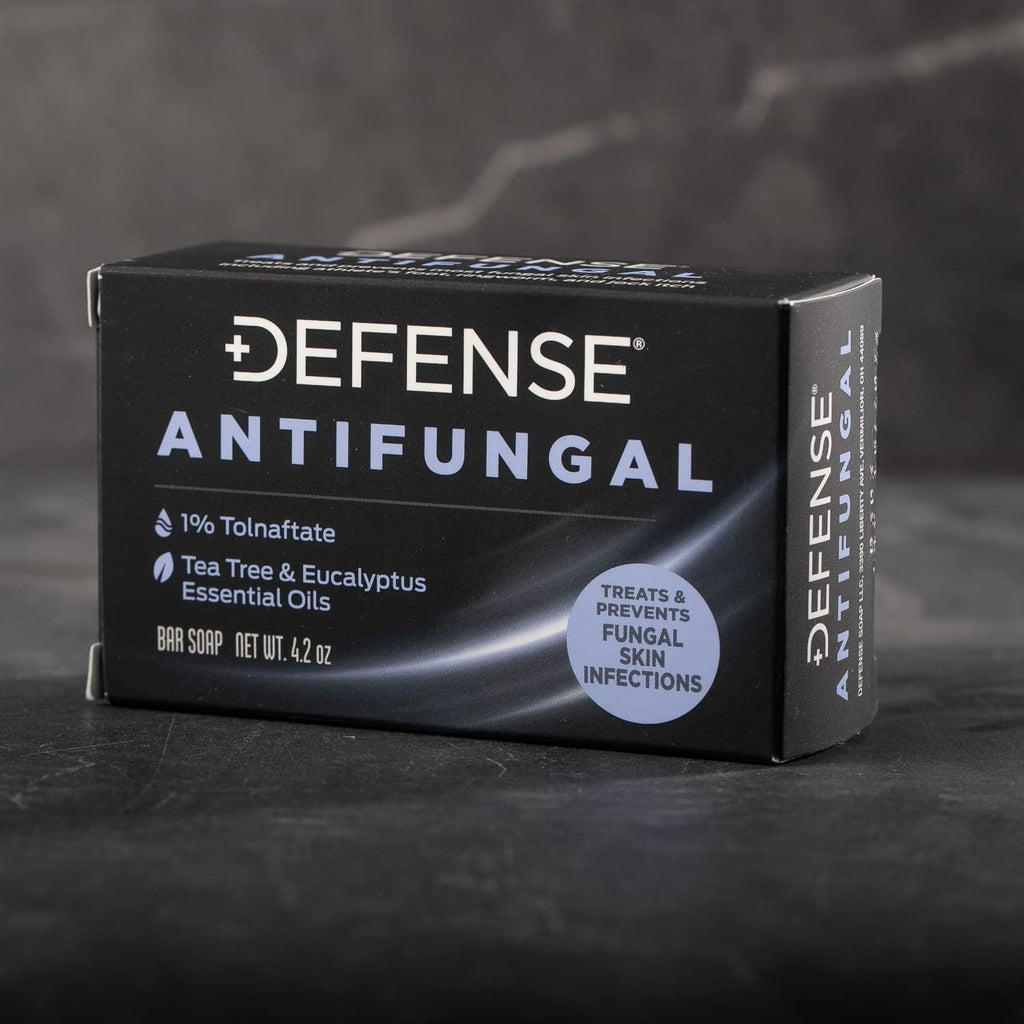Defense Antifungal Bar Soap | Jock Itch, Ringworm, Athlete's Foot, Skin Fungus | Medicated Anti Fungal Treatment (One Bar, No Case)