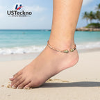 USTeckno 100% Pure Copper Anklet for Women and Men – Raw, Solid, Uncoated, Adjustable, Handcrafted Wellness Jewelry for Natural Healing and Everyday Elegance, 2026 Improved Design