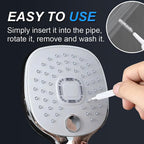 Upgrade Shower Head Cleaning Brush, Gap Hole Anti-Clogging Cleaning Brush, Shower Head Cleaner Picks Brush Tiny Cleaning Brush for Shower Head, Multifunction Shower Head Cleaning Brushes (20PCS)