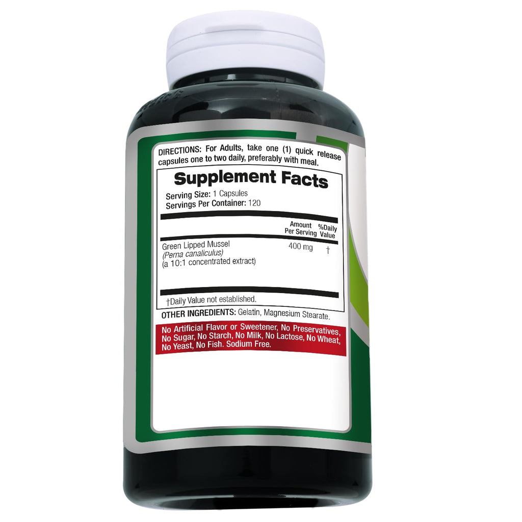 FITO MEDIC'S Green Lipped Mussel | Green Lipped Mussel Pills | 120 Capsules | Herbal Supplement