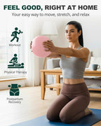 Trideer 9-Inch Pilates Ball, Small Exercise Ball for Yoga, Core Training, Physical Therapy, Balance, Stability and Stretching Pilates Equipment with Inflation Straw