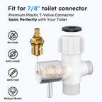 Arofa Handheld Toilet Bidet Sprayer for Toilet-Adjustable Water Pressure Control with Bidet Hose for Feminine Wash, Stainless Steel Jet Spray Cloth Diaper for Baby Wash - White/Brushed Nickel